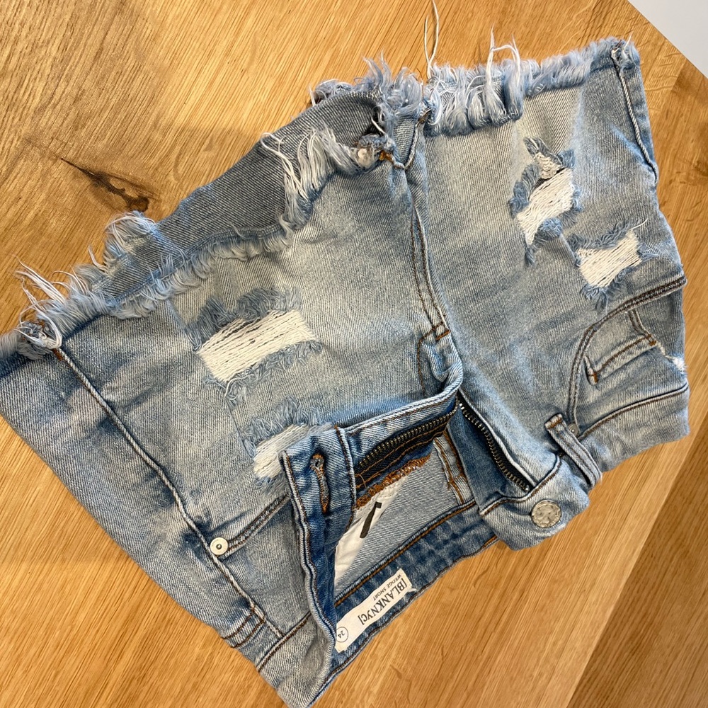 Blank NYC distressed jean shorts